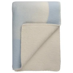 Røros Tweed Moon throw, 135 x 200 cm, crescent blue