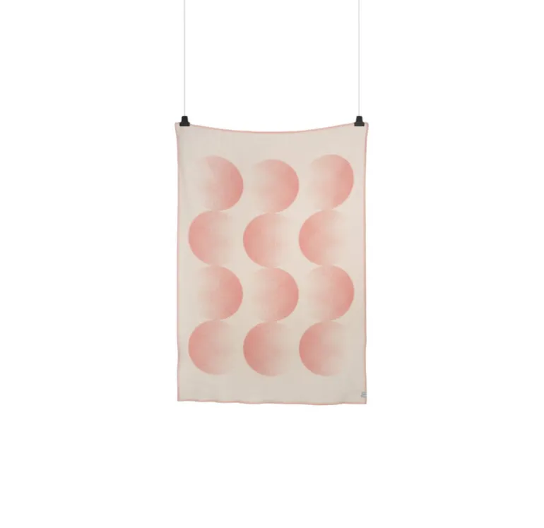 Røros Tweed Moon throw, 135 x 200 cm, rosy sky