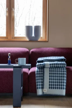 Røros Tweed Palette throw, 135 x 200 cm, sea