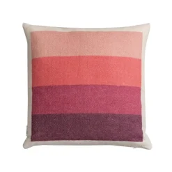 Røros Tweed Åsmund Bold cushion, 50 x 50 cm, pink - green