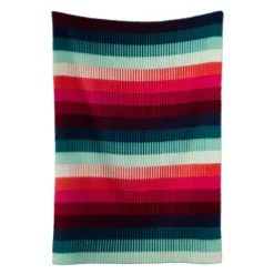 Røros Tweed Åsmund Gradient throw, 200 x 135 cm, red - turquoise