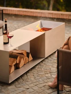 Röshults Brazier outdoor fire pit, stainless steel