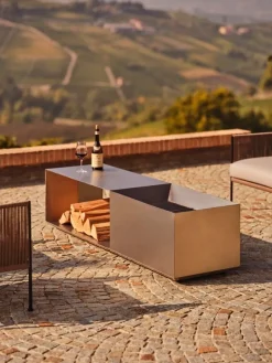 Röshults Brazier outdoor fire pit, stainless steel