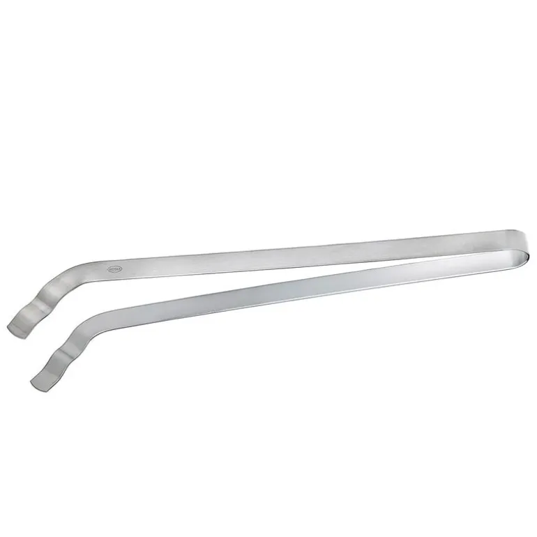 Rösle Grill tongs angled, 35.5 cm, steel