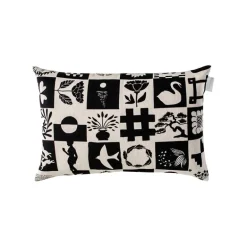 Saana ja Olli Kaukana kotoa cushion cover, 40 x 60 cm, beige - black