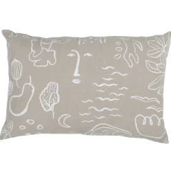 Saana ja Olli Onnenmaa cushion cover, 40 x 60 cm, beige - white