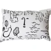 Saana ja Olli Onnenmaa cushion cover, 40 x 60 cm, white - black