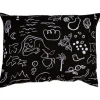 Saana ja Olli Onnenmaa cushion cover, 60 x 80 cm, black - white