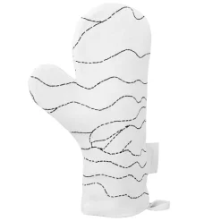 Saana ja Olli Rakkauden meri oven mitten, white - black
