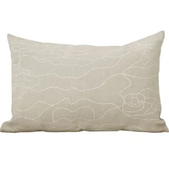 Saana ja Olli Rakkauden meri cushion cover, 40 x 60 cm, beige - white