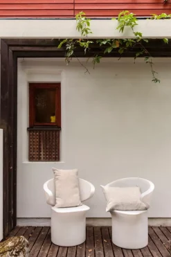 Saana ja Olli Rakkauden meri cushion cover, 40 x 60 cm, beige - white