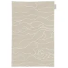 Saana ja Olli Rakkauden meri tea towel/place mat, beige - white