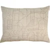 Saana ja Olli Unien talo cushion cover, 60 x 80 cm, beige - black
