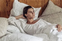 Saana ja Olli Unien talo cushion cover, 40 x 60 cm, beige - black