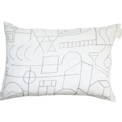 Saana ja Olli Unien talo cushion cover, 40 x 60 cm, white - black
