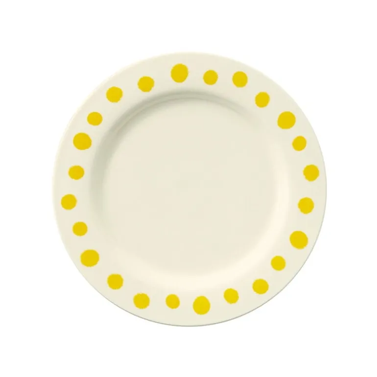 Sabato Plate, 21 cm, Luna - yellow