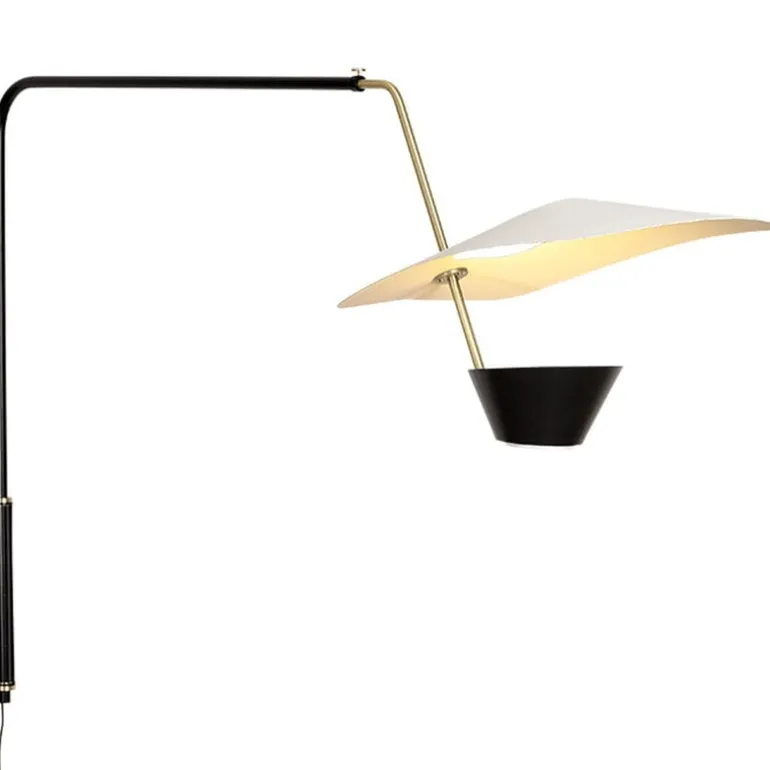 Sammode G25 wall lamp, black - white