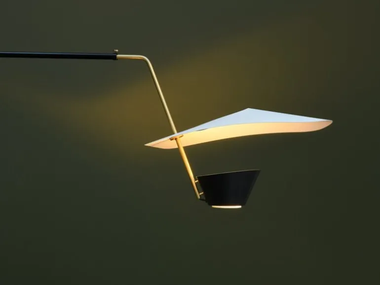 Sammode G25 wall lamp, black - white