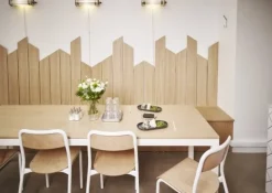 Sammode Gude wall lamp, stainless steel