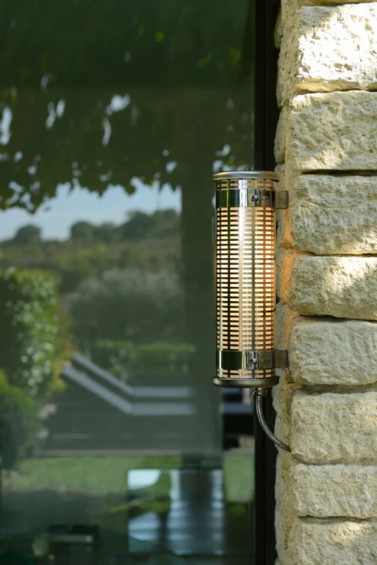 Sammode Gude wall lamp, stainless steel