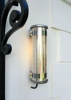 Sammode Gude wall lamp, stainless steel