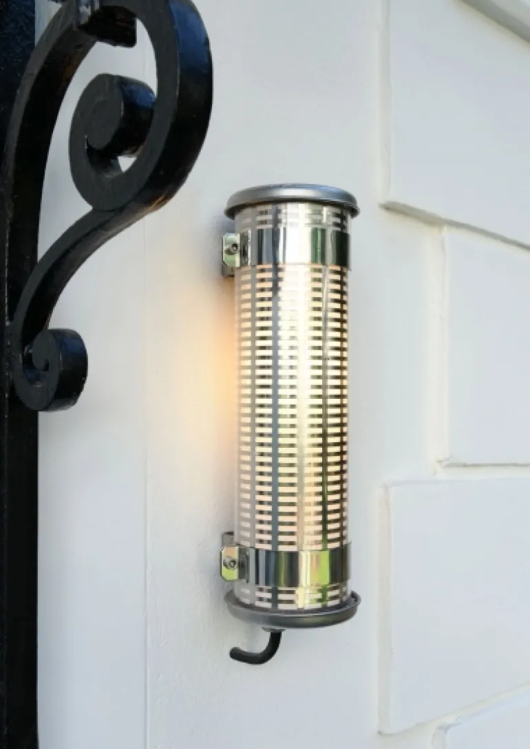 Sammode Gude wall lamp, stainless steel