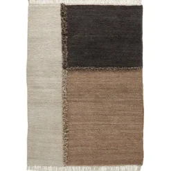 Sera Helsinki E-1027 rug, knotted, black - brown - off white