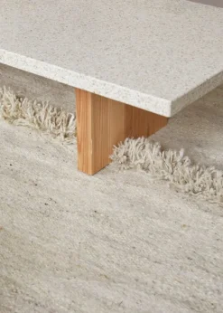 Sera Helsinki Nurja rug, woven, natural white