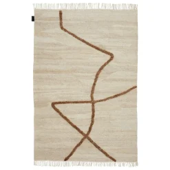 Sera Helsinki Vuoristo rug, woven, natural white - brown