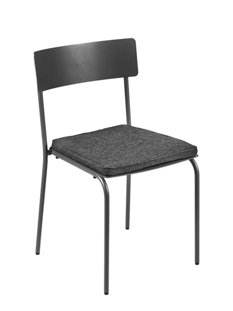 Serax August chair cushion, narrow, black