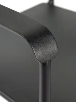 Serax August chair with armrests, narrow, black