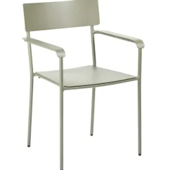 Serax August chair with armrests, narrow, green