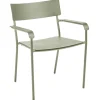 Serax August chair with armrests, wide, green