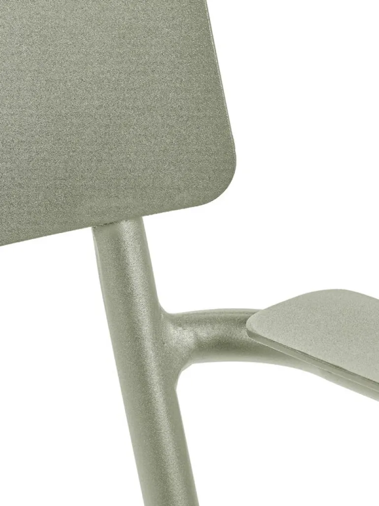 Serax August chair with armrests, wide, green