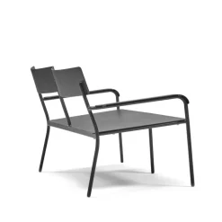 Serax August 2-seater bench with backrest, black