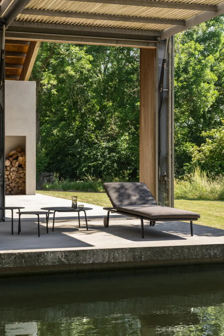 Serax August sun lounger, black