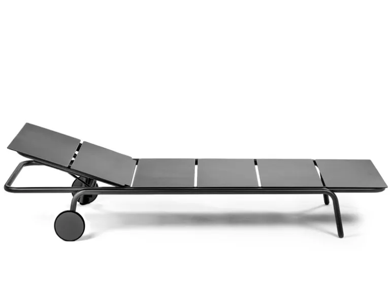 Serax August sun lounger, black