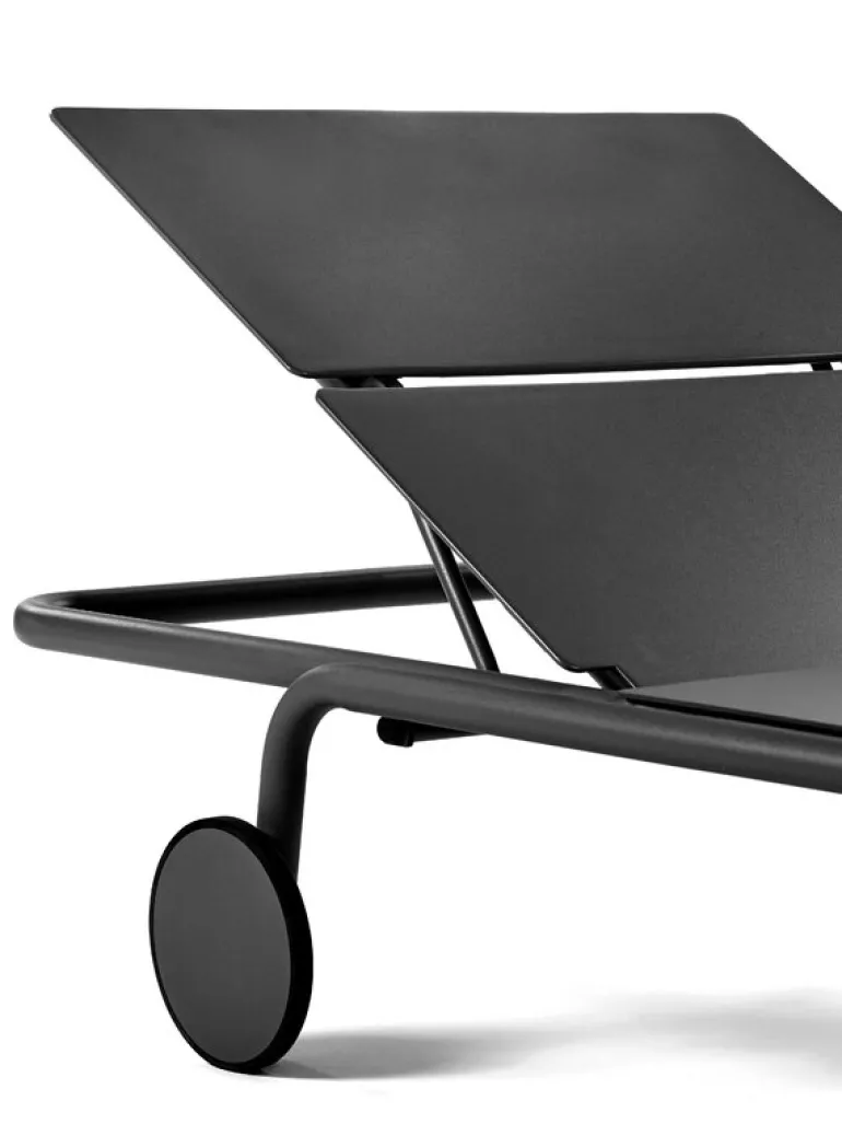 Serax August sun lounger, black