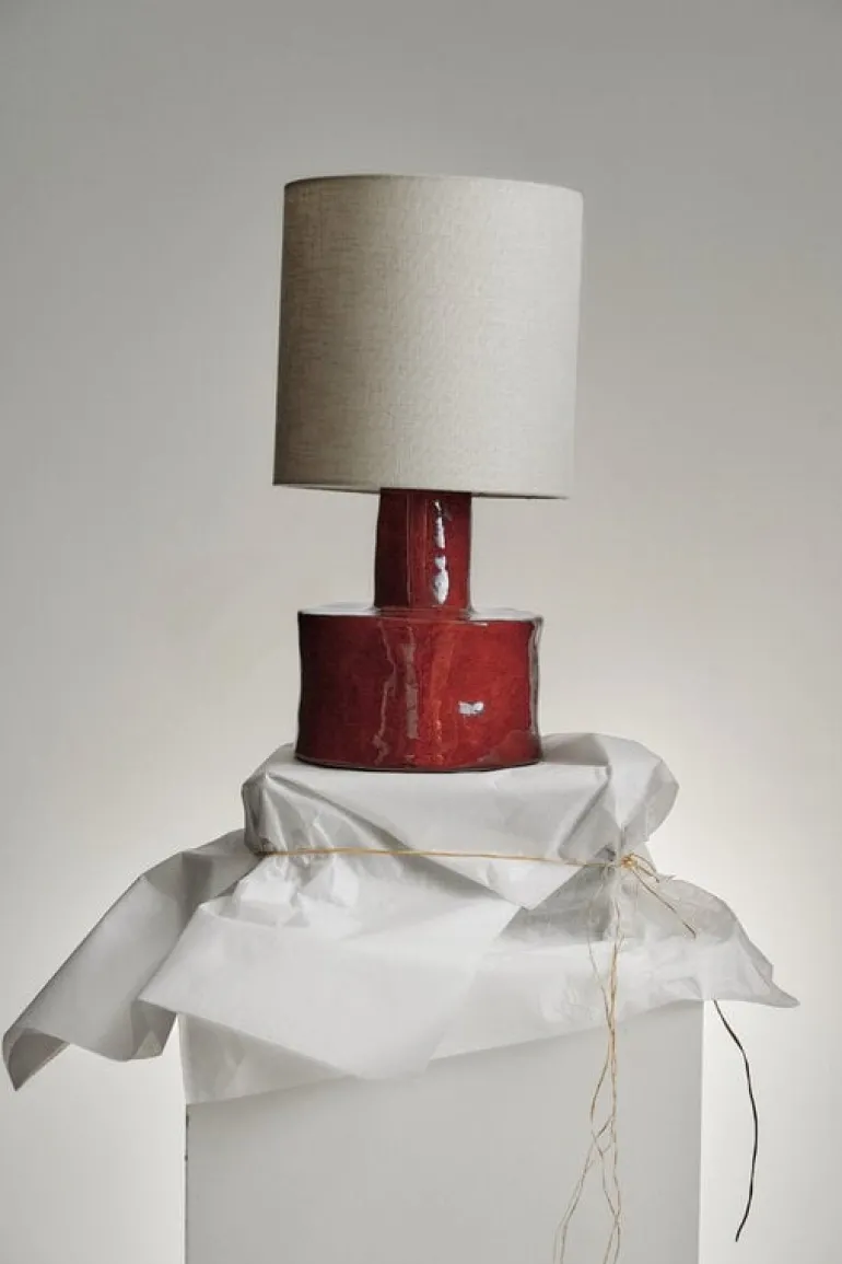Serax Catherine table lamp, red - beige