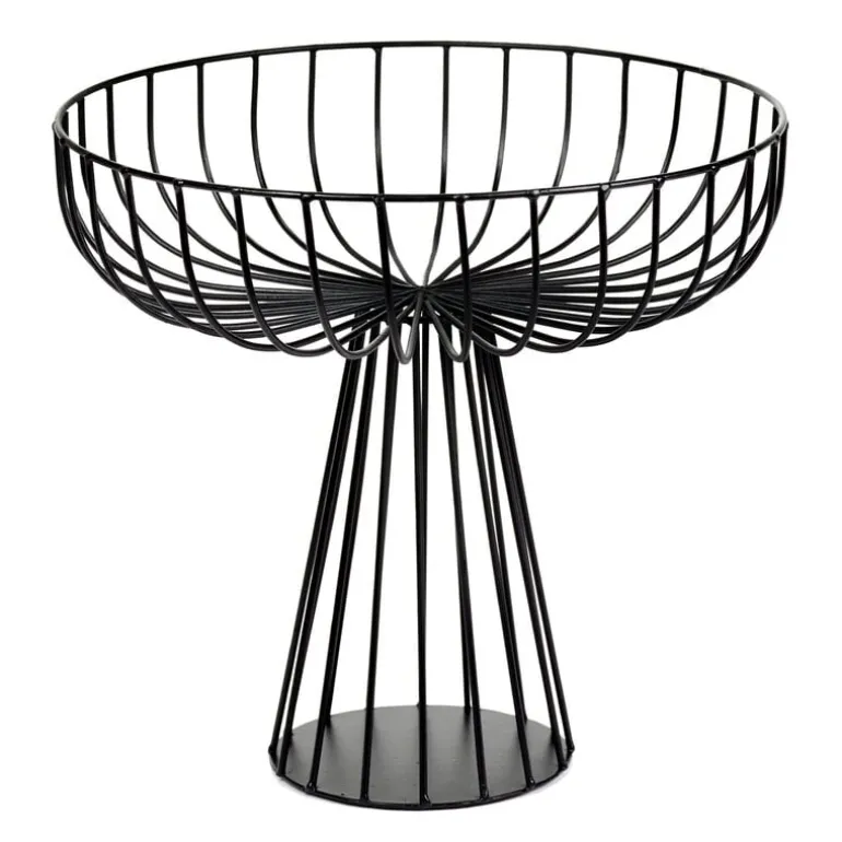 Serax Catu basket with stand, black