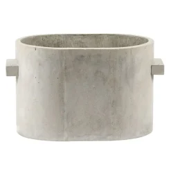 Serax Concrete plant pot oval, 34 x 23 cm, grey