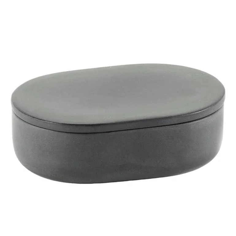 Serax Cose container with lid, oval, S, dark grey