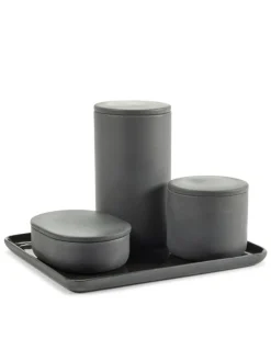 Serax Cose container with lid, oval, S, dark grey