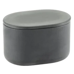 Serax Cose container with lid, oval, L, dark grey