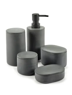 Serax Cose container with lid, oval, L, dark grey