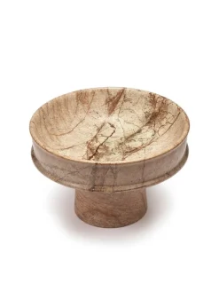 Serax Dune bowl, high, 30,5 cm, brown marble