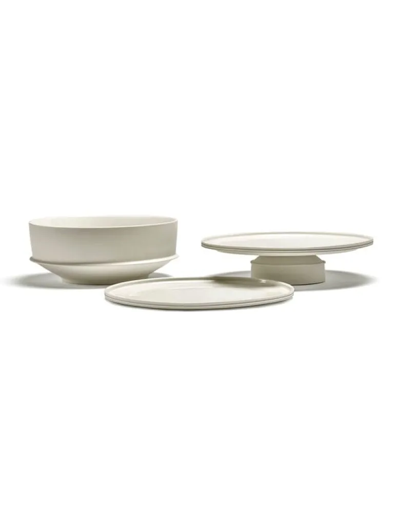 Serax Dune cake stand, 33 cm, alabaster