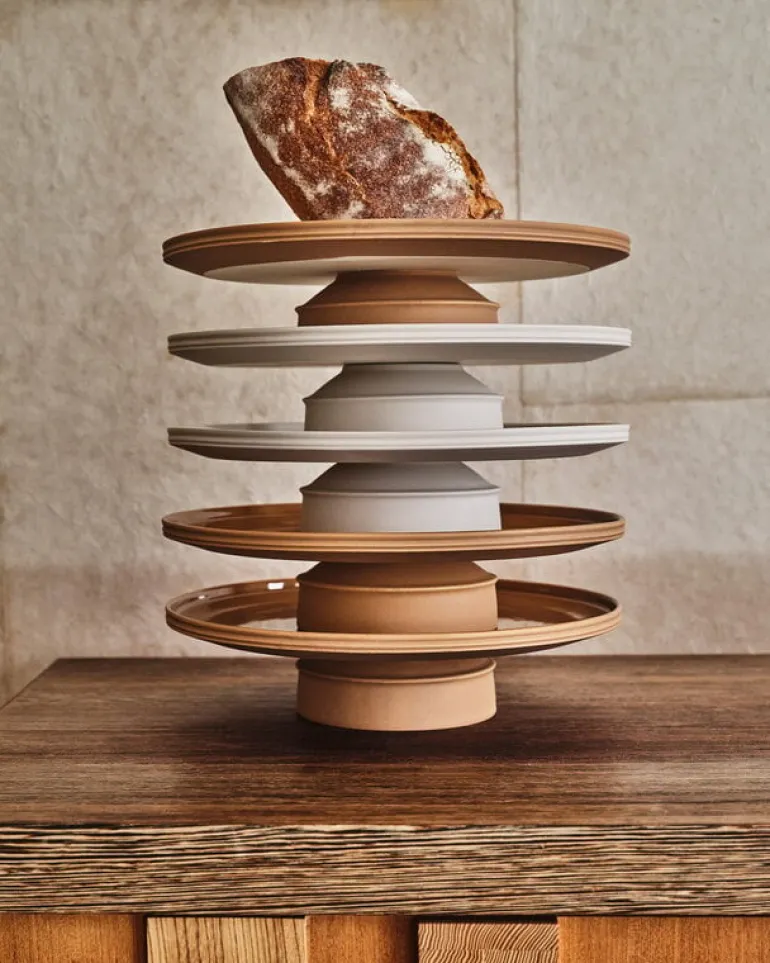 Serax Dune cake stand, 33 cm, alabaster