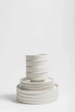Serax Dune plate set, alabaster, 12 pieces