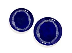 Serax Feast plate, M, 2 pcs, blue - white